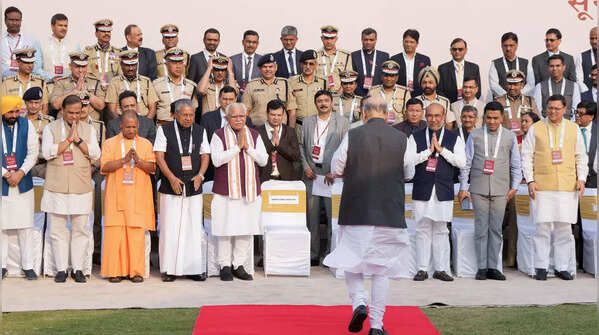 Photos: CMs & HMs attend chintan shivir at Surajkund