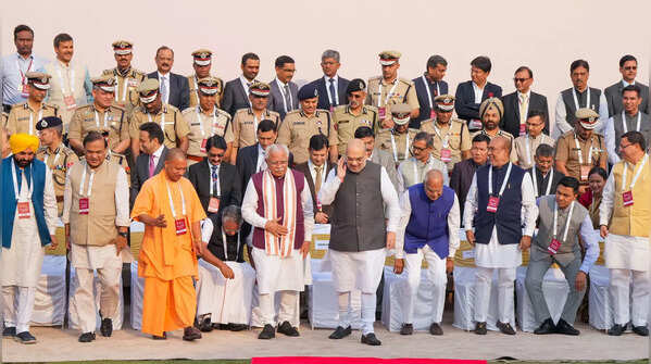 Photos: CMs & HMs attend chintan shivir at Surajkund