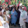 PTI activists arrive at Liberty Chowk, Lahore