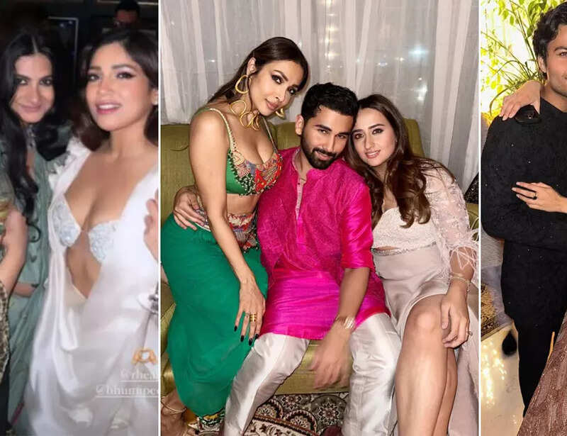From Malaika Arora-Arjun Kapoor to Janhvi Kapoor-Bhumi Pednekar, stars turn heads at Sonam Kapoor’s lavish Diwali party