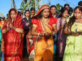 Devotees celebrate Chhath Puja with great fervour; see pics