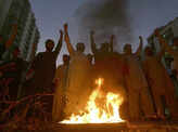 Supporters of former Pakistani Prime Minister Imran Khan's party, Pakistan Tehre...