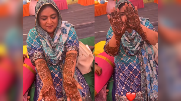 Dipika's mom-in-law gets mehendi