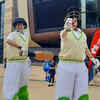 Indian cricket fans arrive at the Adelaide Oval for the T20 World Cup semi-final against England in Adelaide.