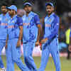 Indian players walk from the field after the T20 World Cup semi-final against England in Adelaide, Australia.
