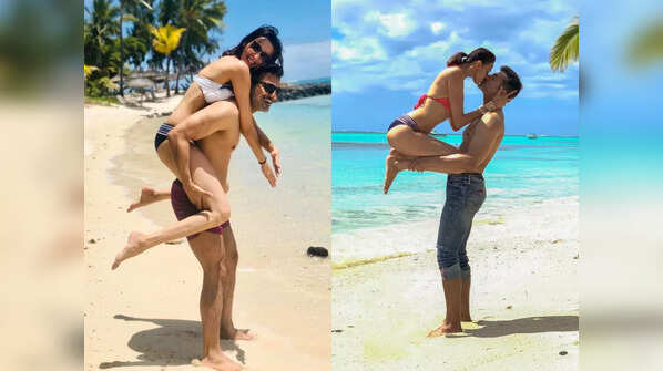Loving pics with his wife Alesia