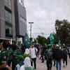 Sea of green outside the MCG