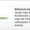 Weather Update: Still 80% chance of rain today in Melbourne. No rain so far