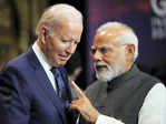 Nusa Dua: India's Prime Minister Narendra Modi talks with U.S. President Joe Bid...