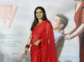Kajol stuns in a red saree at the trailer launch of Salaam Venky