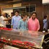 Mahesh Babu Children and wife Namrata Shirodkar at the Krishna's Mortal remains...!