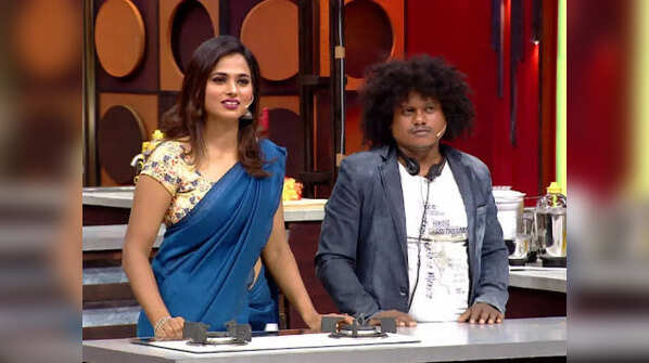 Pugazh and Ramya Pandian