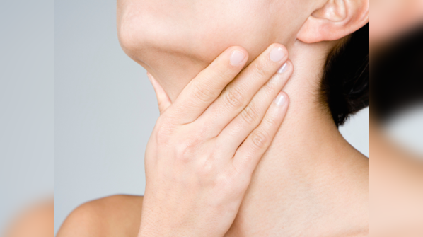 Dark and thick skin on neck