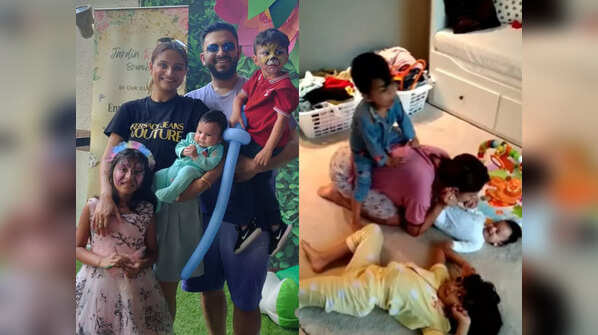 Are you single-handedly taking care of the kids?