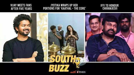South Buzz: Vijay meets fans after five years; IFFI to honour Chiranjeevi; Jyotika wraps up her portions for ‘Kaathal - The Core’;  ‘Raymo’ to premiere at IFFI