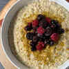 Pistachio, Oat, Chia, Berry Breakfast Porridge