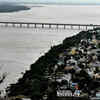 Flood touches the shore