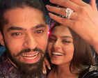 Model Dimple Paul gets engaged to her longtime boyfriend Varun Gujaran