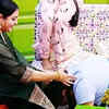 ​Rupesh Rajanna touches his wife's feet as a gesture of love and gratitude