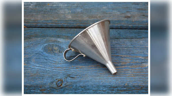 Using a funnel