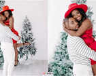 Simone Biles and Jonathan Owens look so much in love as they pose for ‘happy holidays’ pictures