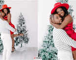 Simone Biles and Jonathan Owens look so much in love as they pose for &lsquo;happy holidays&rsquo; pictures