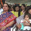 Gujarat CM-designate Bhupendra Patel's family arrive at Helipad Ground in Gandhinagar to attend his swearing-in ceremony