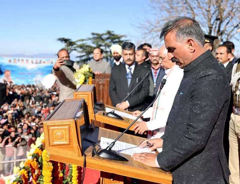 Sukhvinder Sukhu sworn in as 15th Himachal Pradesh CM