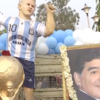 Article image for: Kolkata’s tribute to Messi; rally full of white and blue takes over city