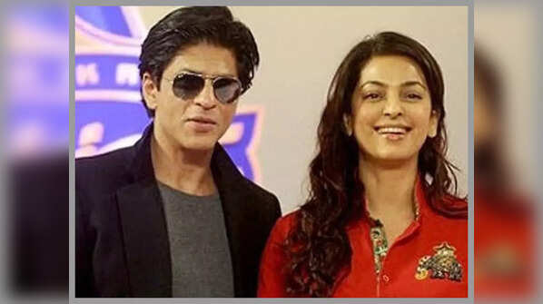 Juhi Chawla and Shah Rukh Khan