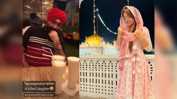 Ashnoor Kaur welcomes the New Year with her family at Gurudwara