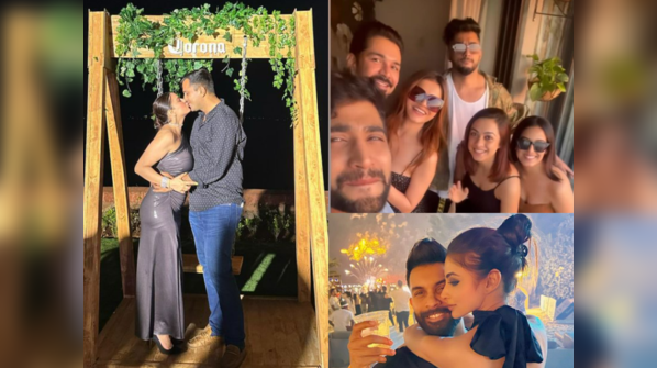 From Mouni Roy and Shraddha Arya's romantic time to Rubina Dilaik's house party, here's how the TV celebs celebrated New Year's Eve and welcomed 2023