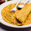 Dal cheela and mint chutney