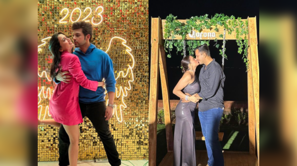 From Karan Kundrra-Tejasswi Prakash to Shraddha Arya-Rahul Nagal; TV celebs have a blast on New Year