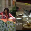 Rakhi Sawant breaking plates, dishes, and cups