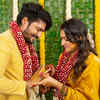 Article image for: <i class="tbold">vasishta</i> Simha & Hariprriya make it official, share engagement pictures with fans