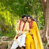 Article image for: <i class="tbold">vasishta</i> Simha & Hariprriya make it official, share engagement pictures with fans