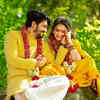 Article image for: <i class="tbold">vasishta</i> Simha & Hariprriya make it official, share engagement pictures with fans