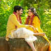 Article image for: <i class="tbold">vasishta</i> Simha & Hariprriya make it official, share engagement pictures with fans