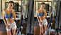 Monday motivation! Disha Patani flaunts her midriff in a blue sports bra and white shorts, netizens praise her