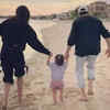Article image for: Virat Kohli drops picture with Anushka Sharma and daughter Vamika walking on beach; Aparshakti Khurana, <i class="tbold">mallika dua</i> and others react