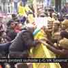 Article image for: AAP workers protest outside LG residence