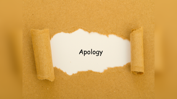 “My apologies”