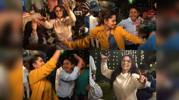 Dancing their heart out