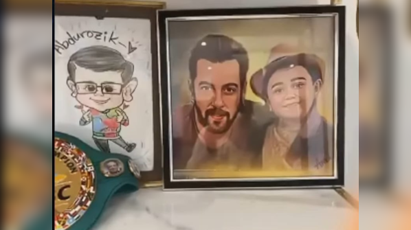 A photo frame with Salman Khan