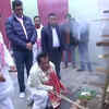 Article image for: Assam: Sarbananda Sonowal burns traditional Assamese Meji as part of Bhogali Bihu celebrations in Guwahati