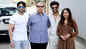 Rohit Saraf, Jibraan khan and Pashmina Roshan meet producer Ramesh Taurani on his birthday