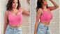 Monalisa looks gorgeous as she poses in a pink crop-top
