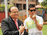 Bhaichung Bhutia visits Delhi school 