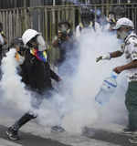 Protesters clash with police in Peru; see pics